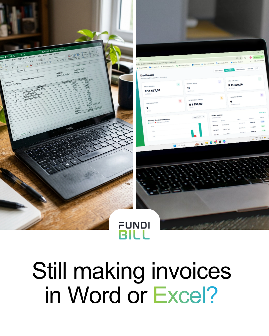 Creating a professional invoice on FundiBill mobile